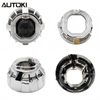 AUTOKI MG-6A 2.5inch Mini H1 Dual LED Shroud with LED Day Light Angel Eyes Crystal Halo Rings