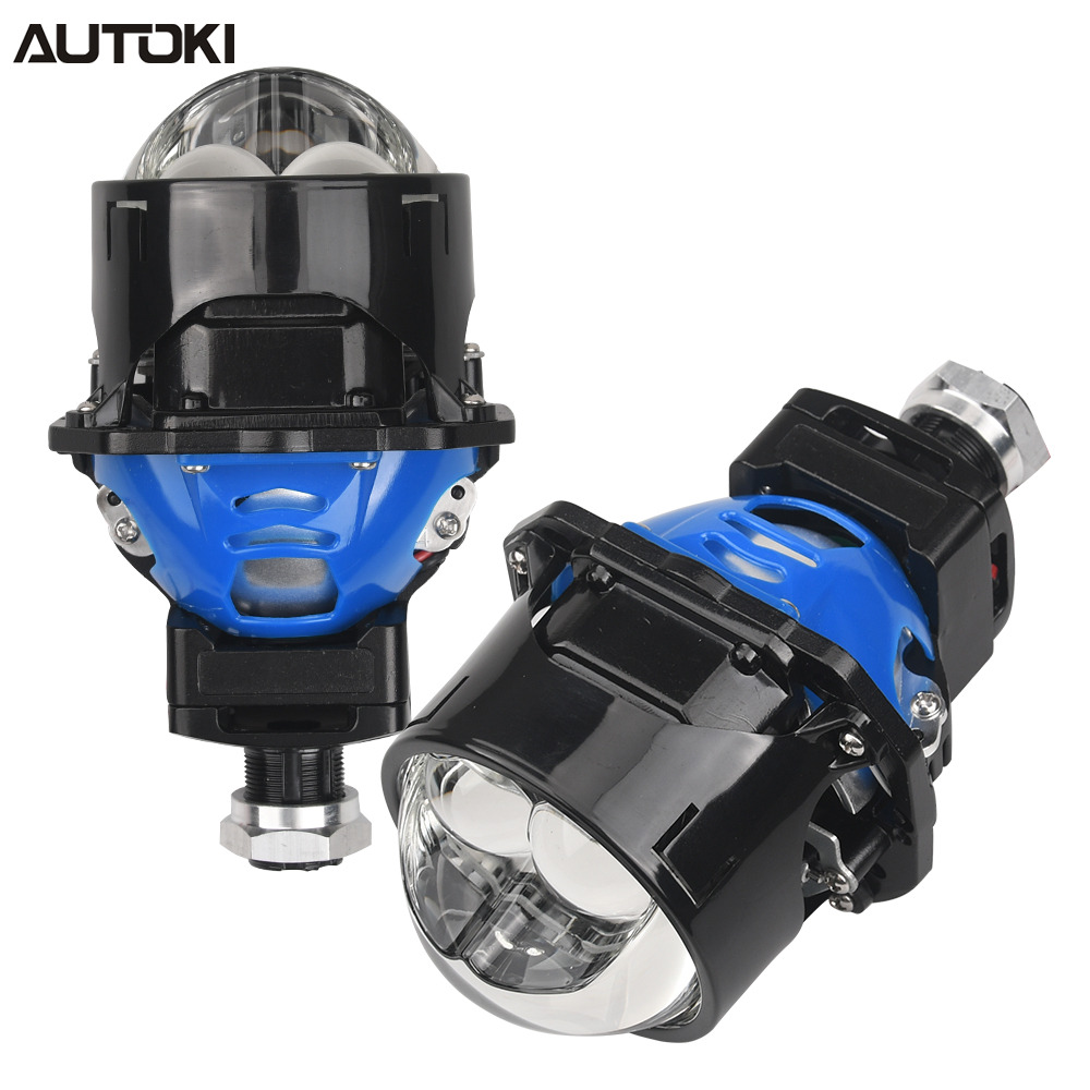 AUTOKI P2 BI-LED Projector Lens 2.5" Dual Direct Laser Headlight Retrofit China Factory Wholesale