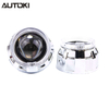 AUTOKI MG-1A 2.5inch Mini H1 Gatling Gun Shroud with LED Day Light Angel Eyes Crystal Halo Rings