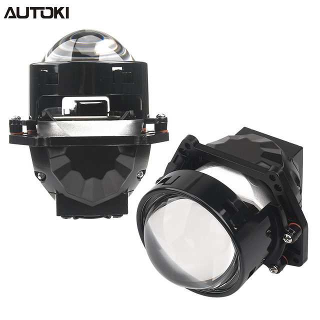 AUTOKI BI-LED :B4 Dual Reflective Bowl 65W Headlight Retrofit BI LED Projector Lens