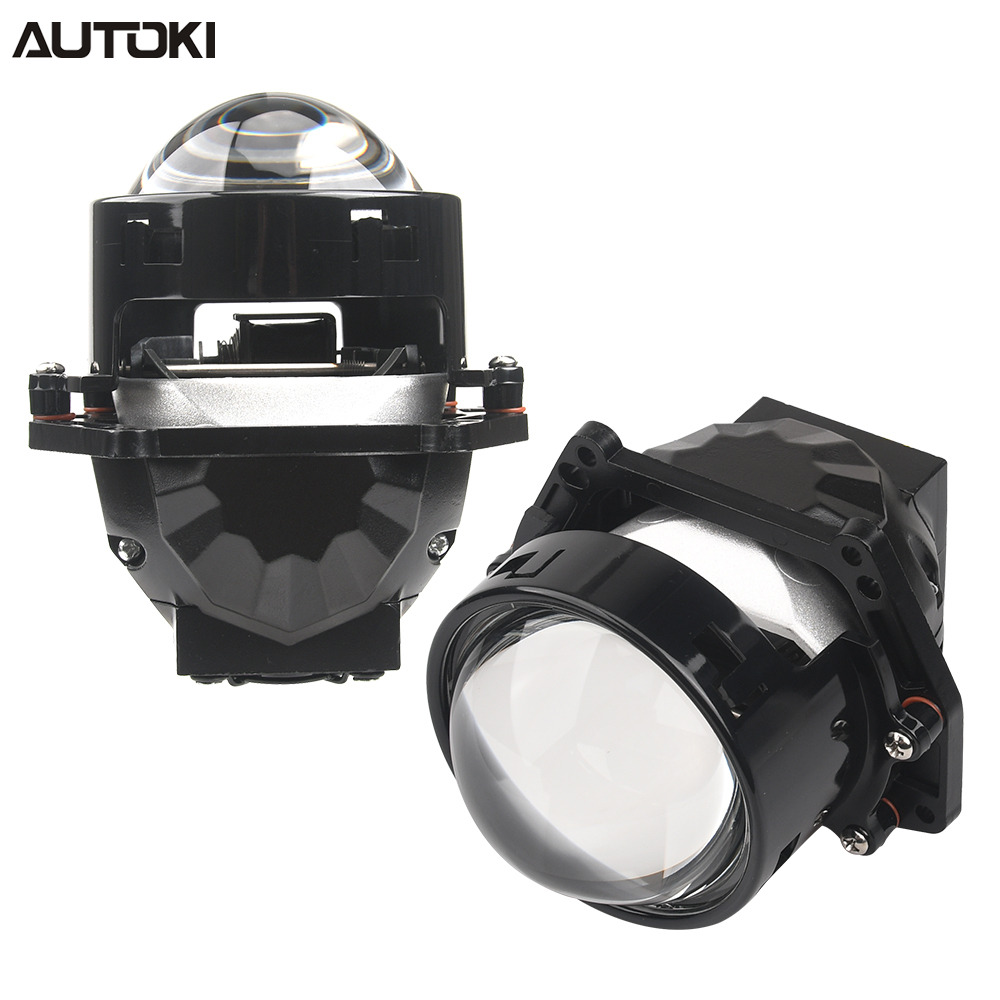 AUTOKI BI-LED :B4 Dual Reflective Bowl 65W Headlight Retrofit BI LED Projector Lens