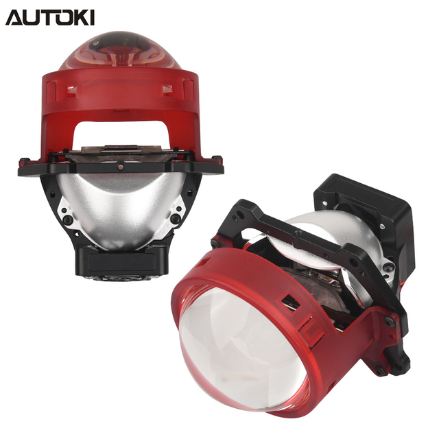 AUTOKI P9 3.0' 75Watt Dual Bowl BI-LED Projector Lens 12 led chips+1