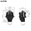 AUTOKI P9 Dual Direct Laser BI-LED Projector 85W High Power