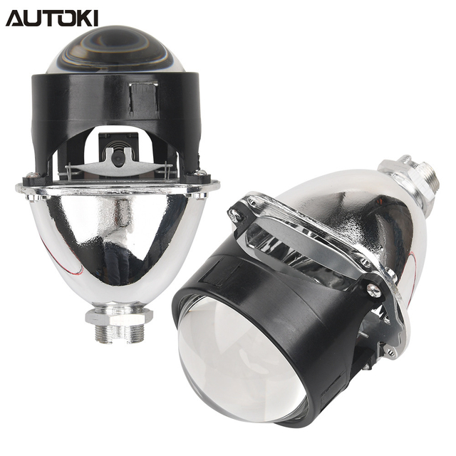 AUTOKI 2.5' Mini H1 7.1 BI XENON Projector Headlight Retrofit Lens LHD RHD
