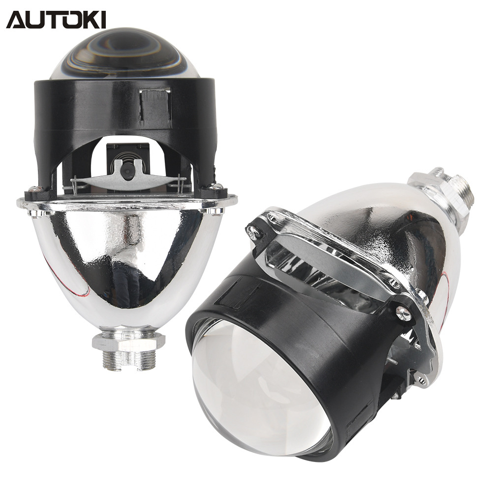 AUTOKI 2.5' Mini H1 7.1 BI XENON Projector Headlight Retrofit Lens LHD RHD