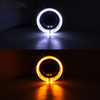 AUTOKI MG-1A 2.5inch Mini H1 Gatling Gun Shroud with LED Day Light Angel Eyes Crystal Halo Rings