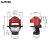 AUTOKI P9 3.0' 75Watt Dual Bowl BI-LED Projector Lens 12 led chips+1
