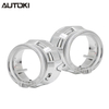 AUTOKI MG-1A 2.5inch Mini H1 Gatling Gun Shroud with LED Day Light Angel Eyes Crystal Halo Rings