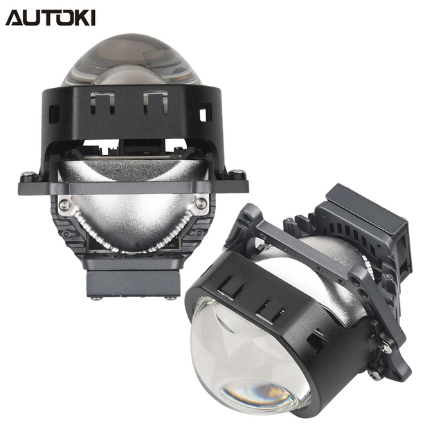 AUTOKI 3.0inch T3S Square BI-LED Projector Lens High Quality High Power 