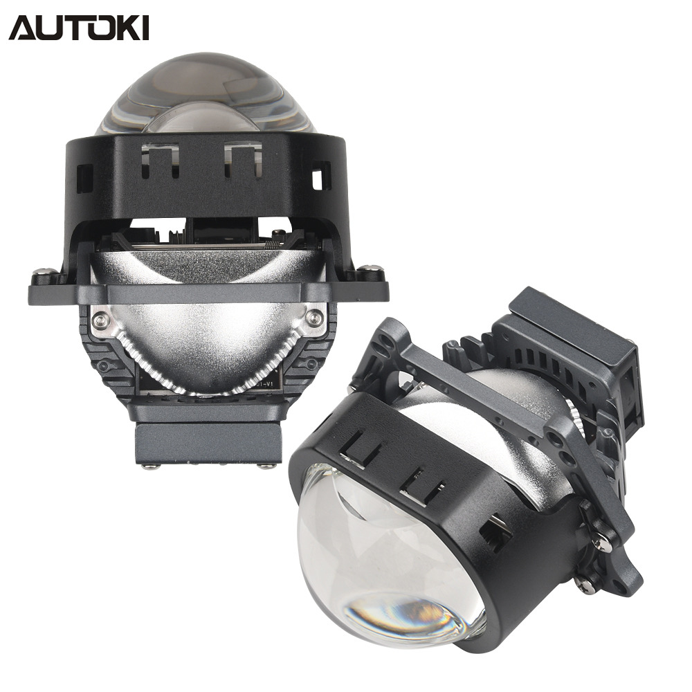 AUTOKI 3.0inch T3S Square BI-LED Projector Lens High Quality High Power 