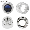 AUTOKI MG-1A 2.5inch Mini H1 Gatling Gun Shroud with LED Day Light Angel Eyes Crystal Halo Rings