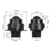 AUTOKI 2.5inch BI-LED Fog Lamp Projector Lens Light Headlight Fog Light