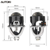 AUTOKI 2.5' Mini H1 7.1 BI XENON Projector Headlight Retrofit Lens LHD RHD